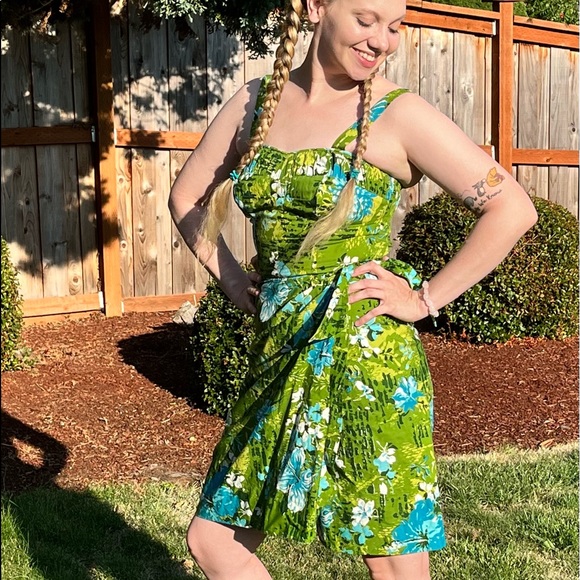 Vintage | Dresses | 5s Waltah Clarkes Hawaiian Sarong Rockabilly Dress By  Waltah Clarkes | Poshmark